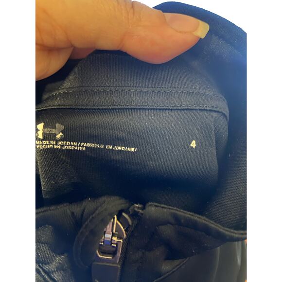 Under Armour Boys Pullover Size 4 Blue Black Quarter Zip Lightweight - Picture 12 of 12